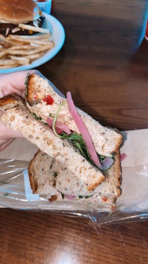 vegan tuna sandwich   at Sassagoula Floatworks and Food Factory in Orlando