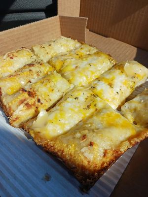 Vegan Cheese Bread at Grandma Bob's Pizza in Detroit