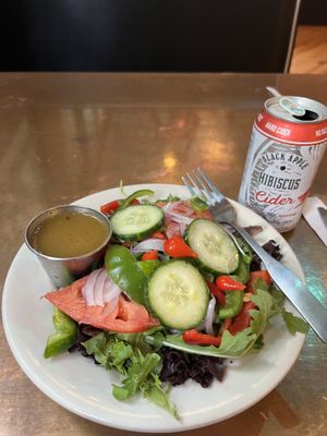 Classic side salad  at SQZBX in Hot Springs