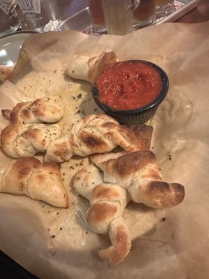 Garlic knots   at SQZBX in Hot Springs