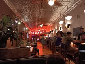 Inside as seen from the back corner table (looking towards the front door)...  at SQZBX in Hot Springs