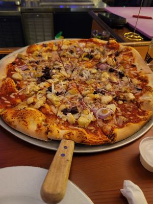 Amazing pizza at SQZBX in Hot Springs