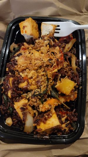 Basil fried rice at I'm Vegan in Chicago