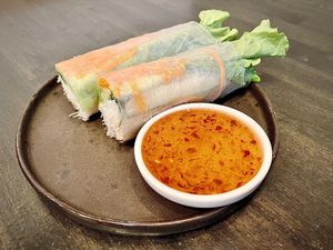  Vegan spring rolls  at I'm Vegan in Chicago
