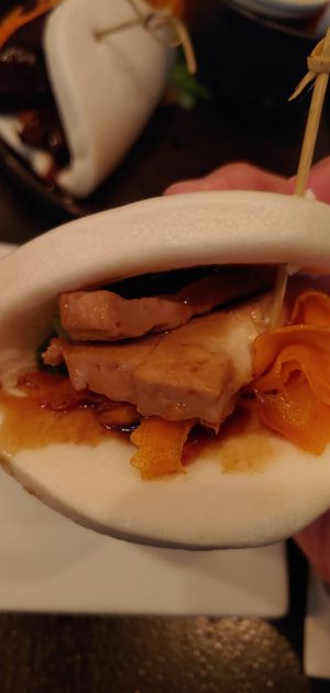 Soy chicken bun at I'm Vegan in Chicago