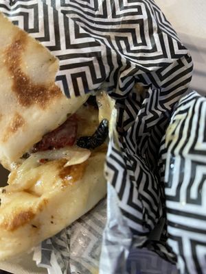 Bug found inside pita  at Zeus Street Greek - Westfield in Sydney