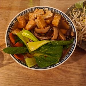 Vegan tofu pho at Hawker Boys in Melbourne