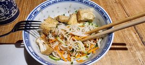 Vermicelli noodles (half eaten) at Hawker Boys in Melbourne