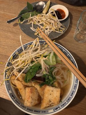 I had started eating before I remembered to take a picture. So some of the veggies are already consumed.  at Hawker Boys in Melbourne