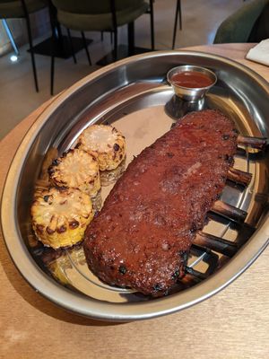 ribs at Flax & Kale in Madrid