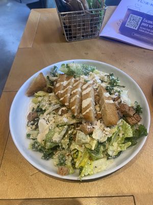 Vegan Cesar Salat  at Flax & Kale in Madrid