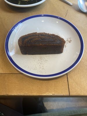 Cinnamon roll  at Flax & Kale in Madrid