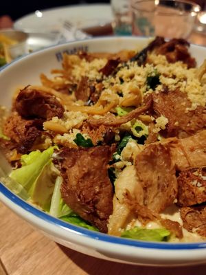 Ceasar salad at Flax & Kale in Madrid