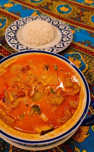 Massaman Curry w. Soy. So delicious! at Miss Island in Koh Muk