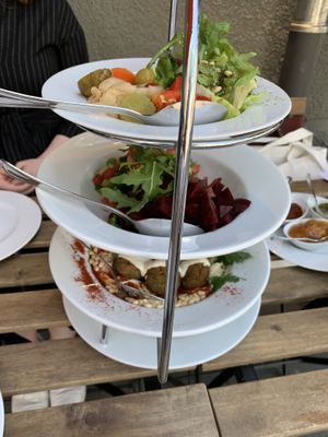 Falafel and hummus for two at YAFA in Stuttgart