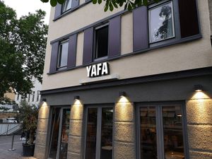 outside  at YAFA in Stuttgart