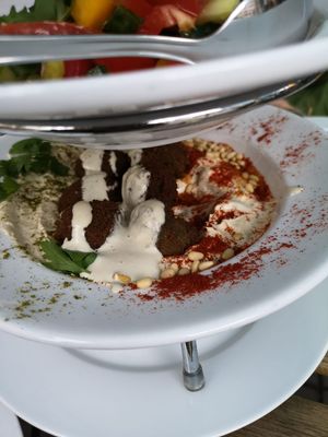 Falafel with hummus  at YAFA in Stuttgart