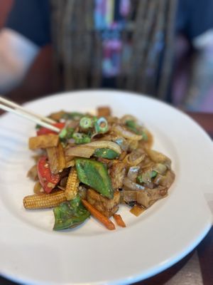Drunken noodle with tofu   at Baitong Thai & Sushi in St Augustine
