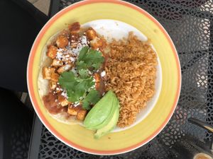 Juevos rancheros  at Lucy's Cafe in Chicago