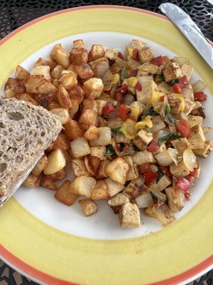 Basil Veggie Scramble  at Lucy's Cafe in Chicago