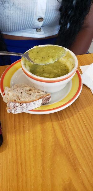 Broccoli Cheddar Soup at Lucy's Cafe in Chicago