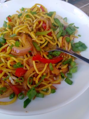 Chinese noodles at Bikanervala in Dubai