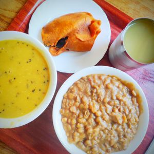 Daily menu at Govinda Veggie Corner in Budapest