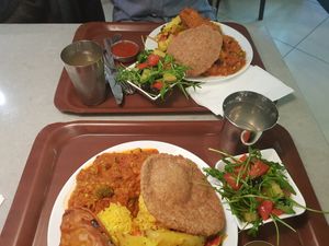 Lunch special for 2 people at Govinda Veggie Corner in Budapest