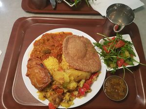 Lunch special at Govinda Veggie Corner in Budapest