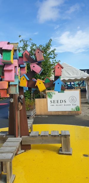 Welcome board at Seeds Cafe in Fornebu