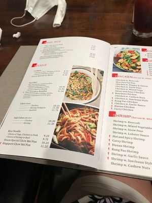 Loads of options. The menu is an entire book! at Red Ginger Asian Bistro in Lake City