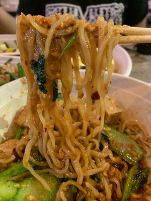 Crispy chili garlic noodles at Graffiti Bao in Las Vegas