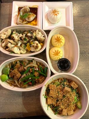 Delicious vegan meal at Graffiti Bao in Las Vegas