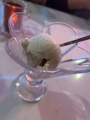 Vegan vanilla ice cream   at Scream for Pizza in Newcastle Upon Tyne