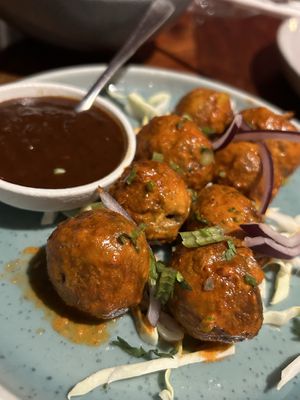Tandoori mushrooms   at Jugnu's Little India  in Wellington