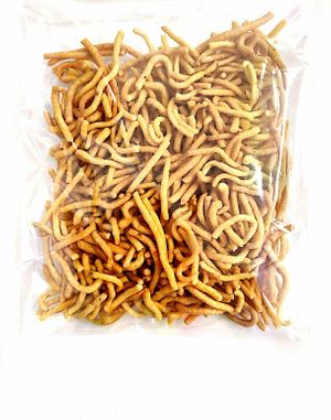 Vegan gathiya at Radhe Krishna in Lisbon