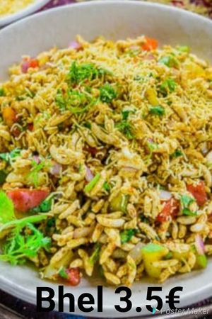 Vegan bhel at Radhe Krishna in Lisbon