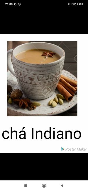 Vegan cha indiana at Radhe Krishna in Lisbon