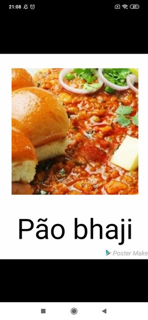 Vegan pav bhaji at Radhe Krishna in Lisbon