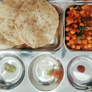 Vegan chole puri at Radhe Krishna in Lisbon