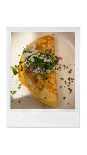 sweet potato omlette at KLE in Zurich