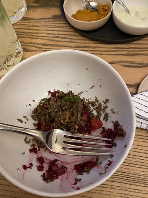 Beetroot starter at KLE in Zurich