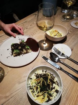 third course with truffles  at KLE in Zurich