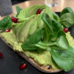 Vegan toast with avocado at For Rest Healthy Cafe in Dnipro