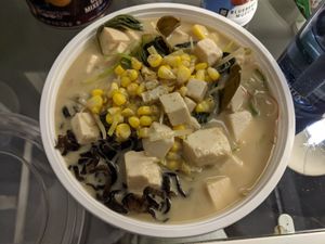 Vegan Green Coconut Thai Curry  at Jin Ramen - West Harlem in New York City