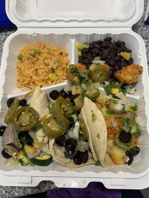 Veggie tacos!! at Migrants in Madison