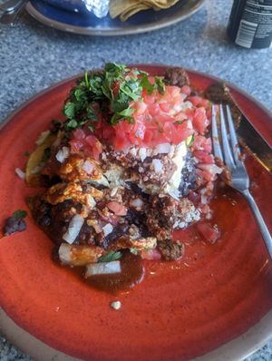 Huevos rancheros at Migrants in Madison