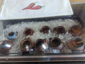 Salsa bar at Migrants in Madison