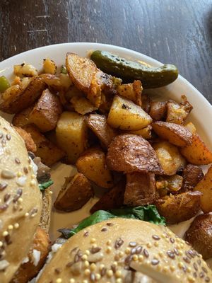 Vegan home fries  at Toast Coffeehouse in Patchogue