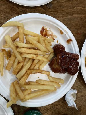 BBQ wings (we asked for Buffalo)  at The Earthy Kitchen in Orlando